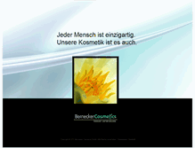 Tablet Screenshot of bernecker-cosmetics.de